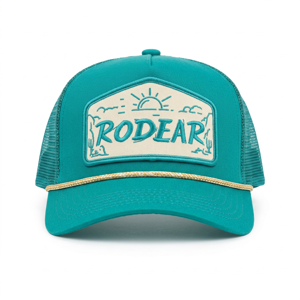 Casquette turquoise