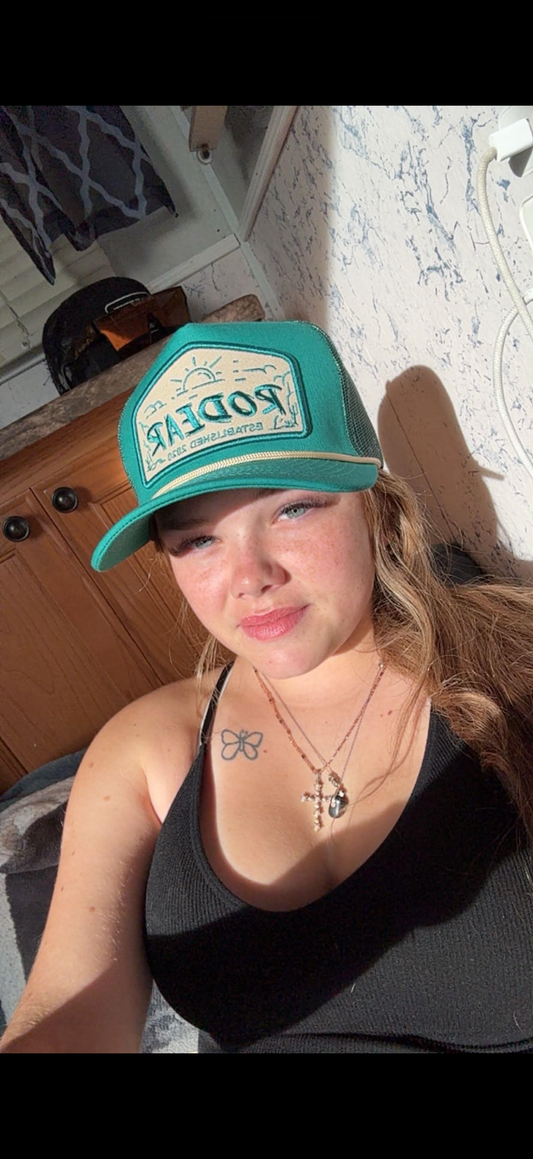 Casquette turquoise